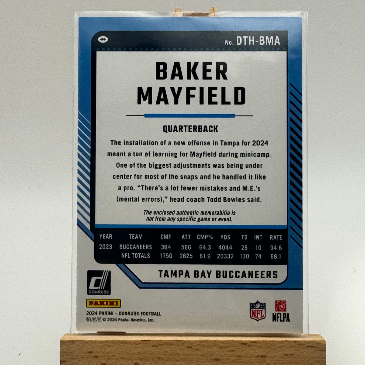 2024 Donruss Threads Baker Mayfield Patch
