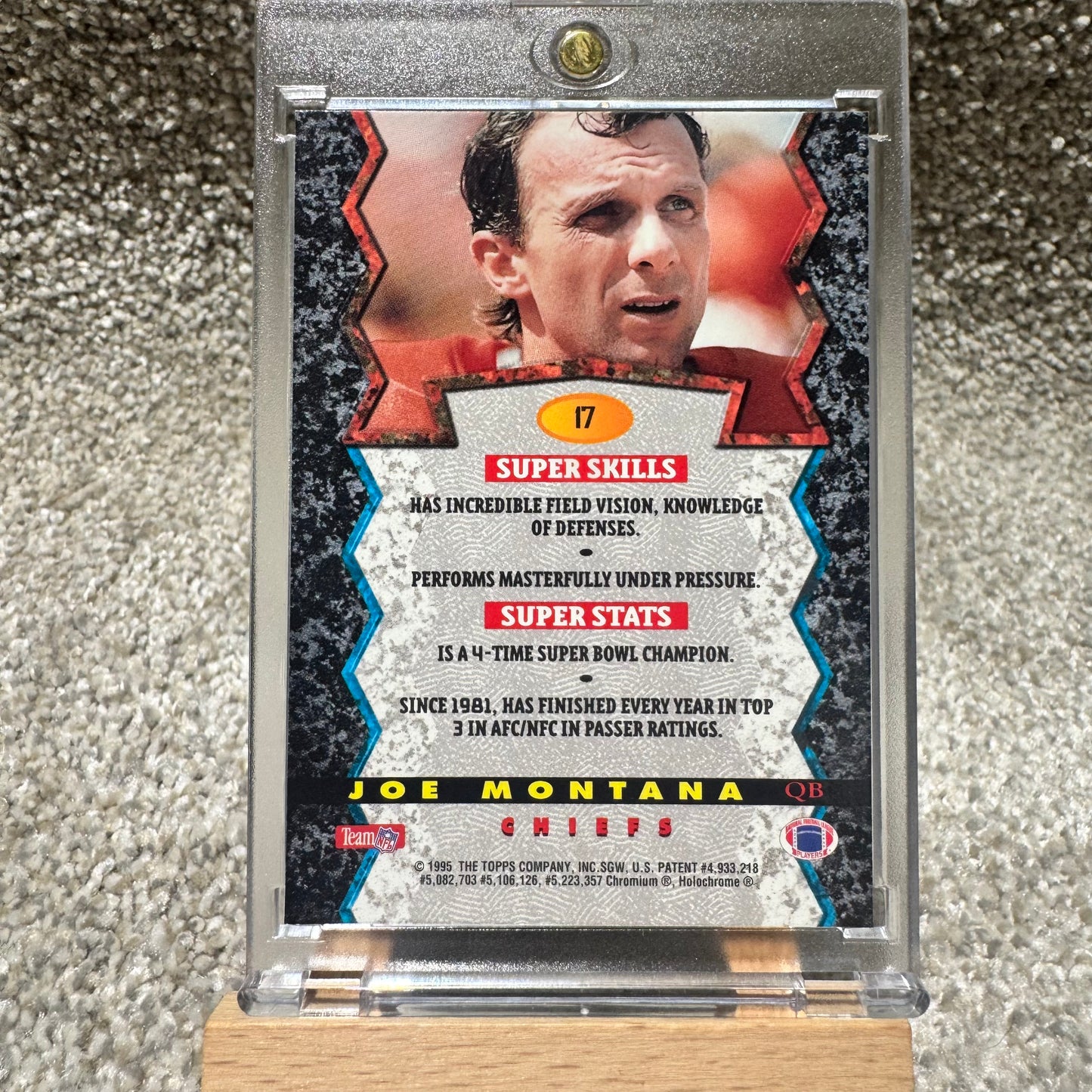 1995 Bowman's Best Joe Montana Refractor SP