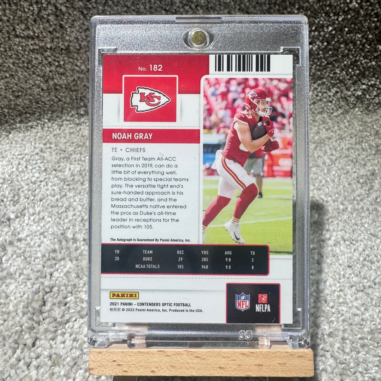 Optic Rookie Ticket Noah Gray Autographed