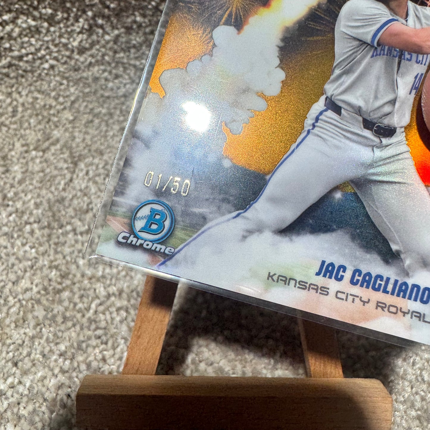 2025 Jac Caglianone Adios Gold Refractor /50 First on Print