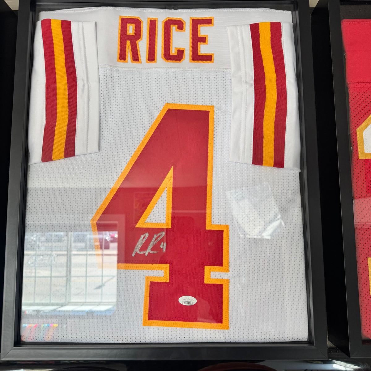 Rasher Rice Autographed Jersey