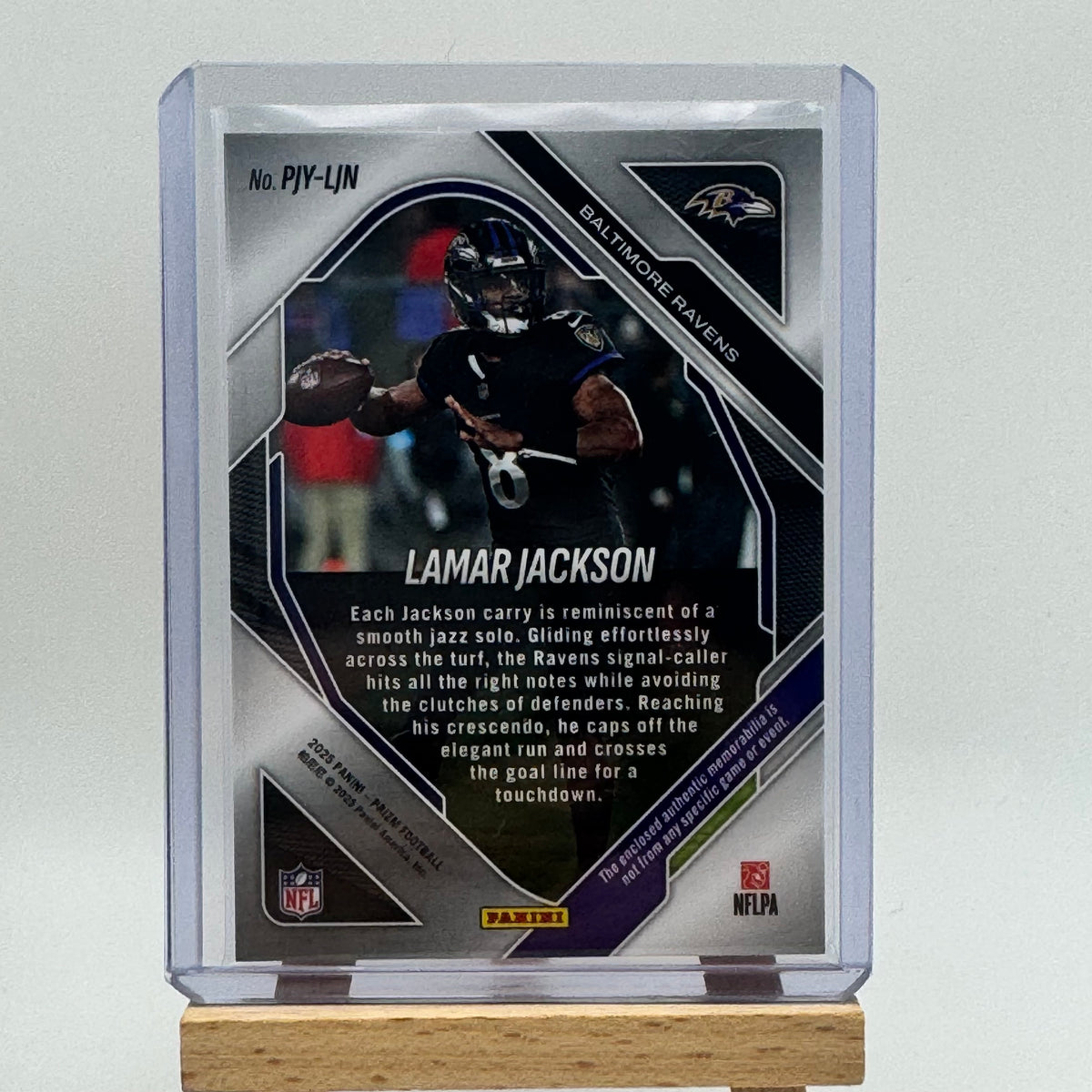 2025 Prizm Lamar Jackson Premier Patch Pink