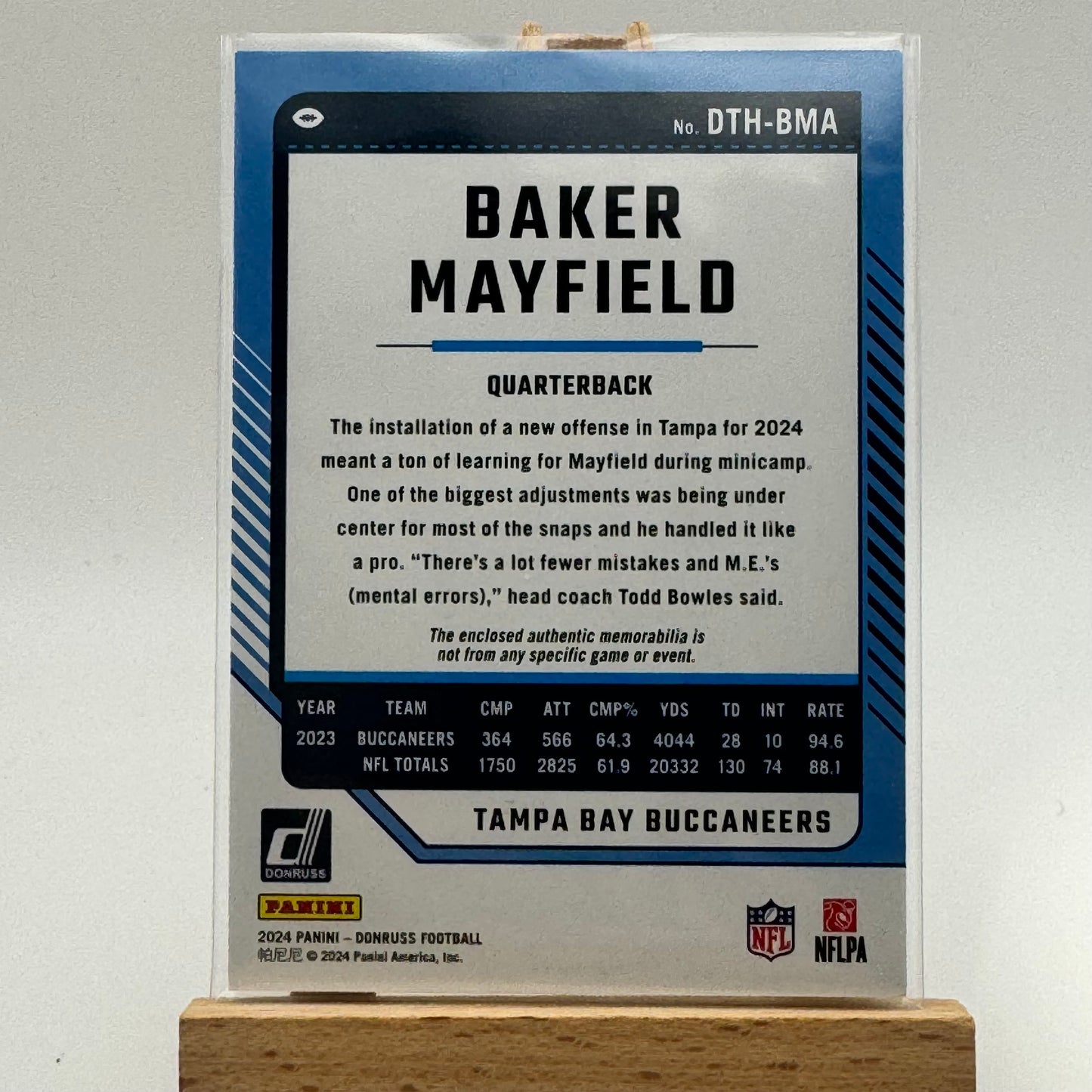 2024 Donruss Threads Baker Mayfield Patch