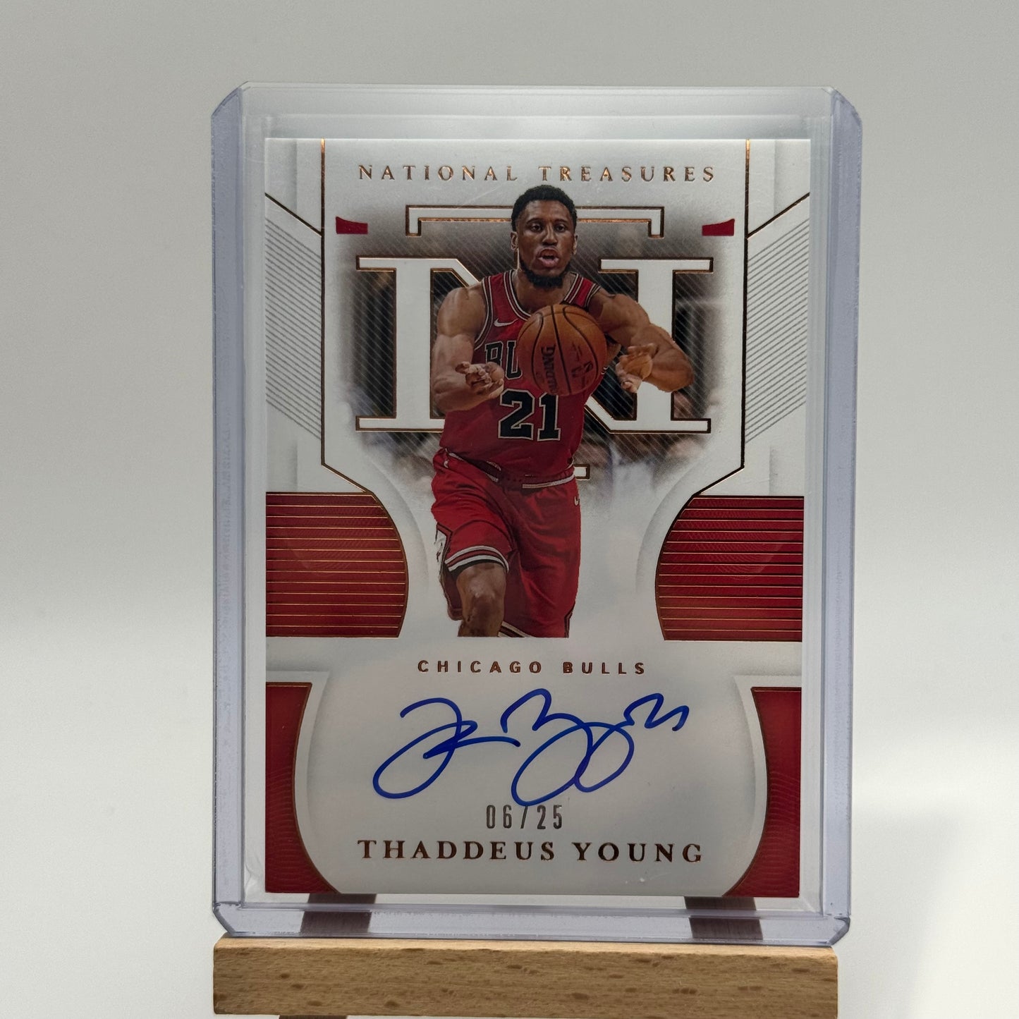 National Treasures Thaddeus Young Auto /25