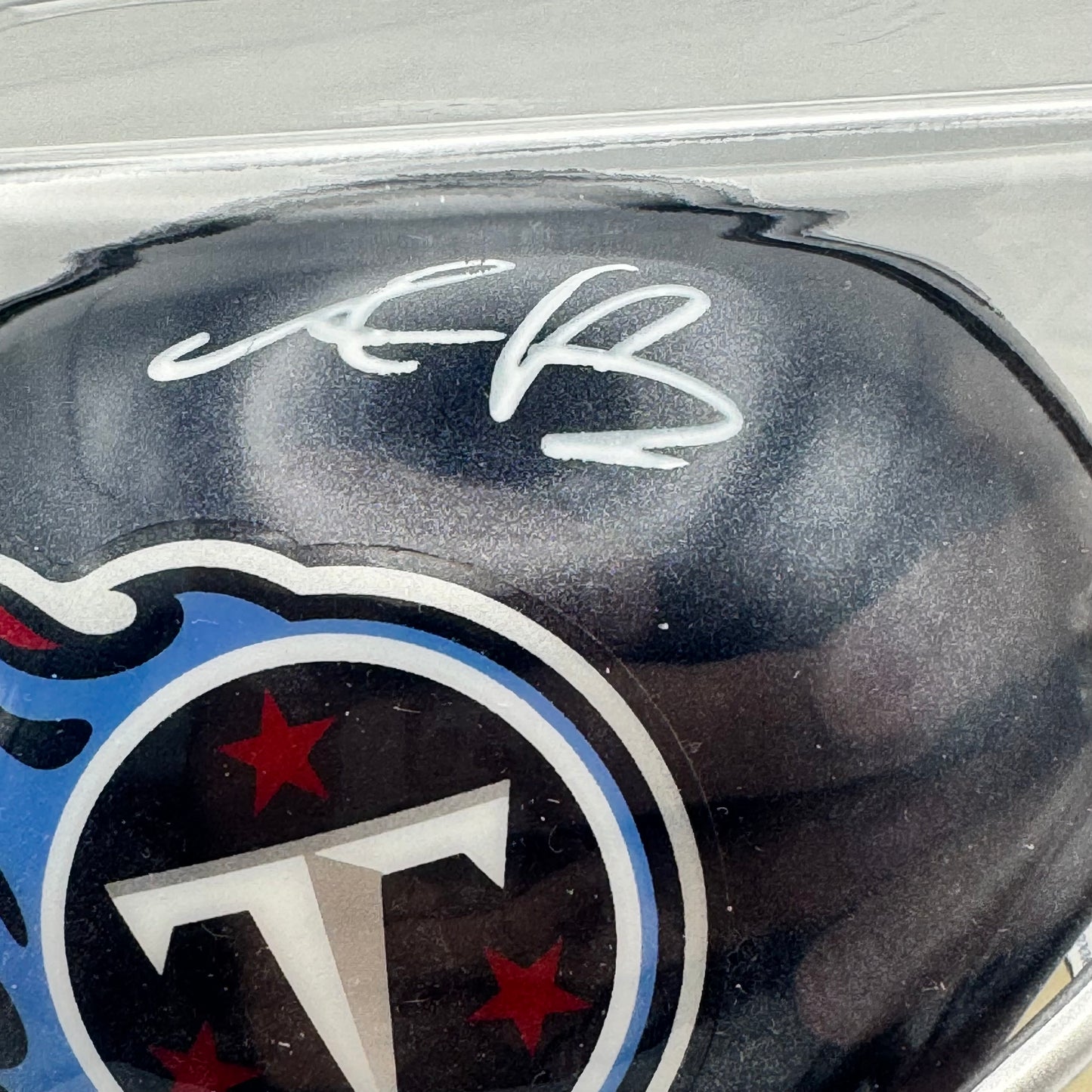 AJ Brown Autographed Mini Helmet