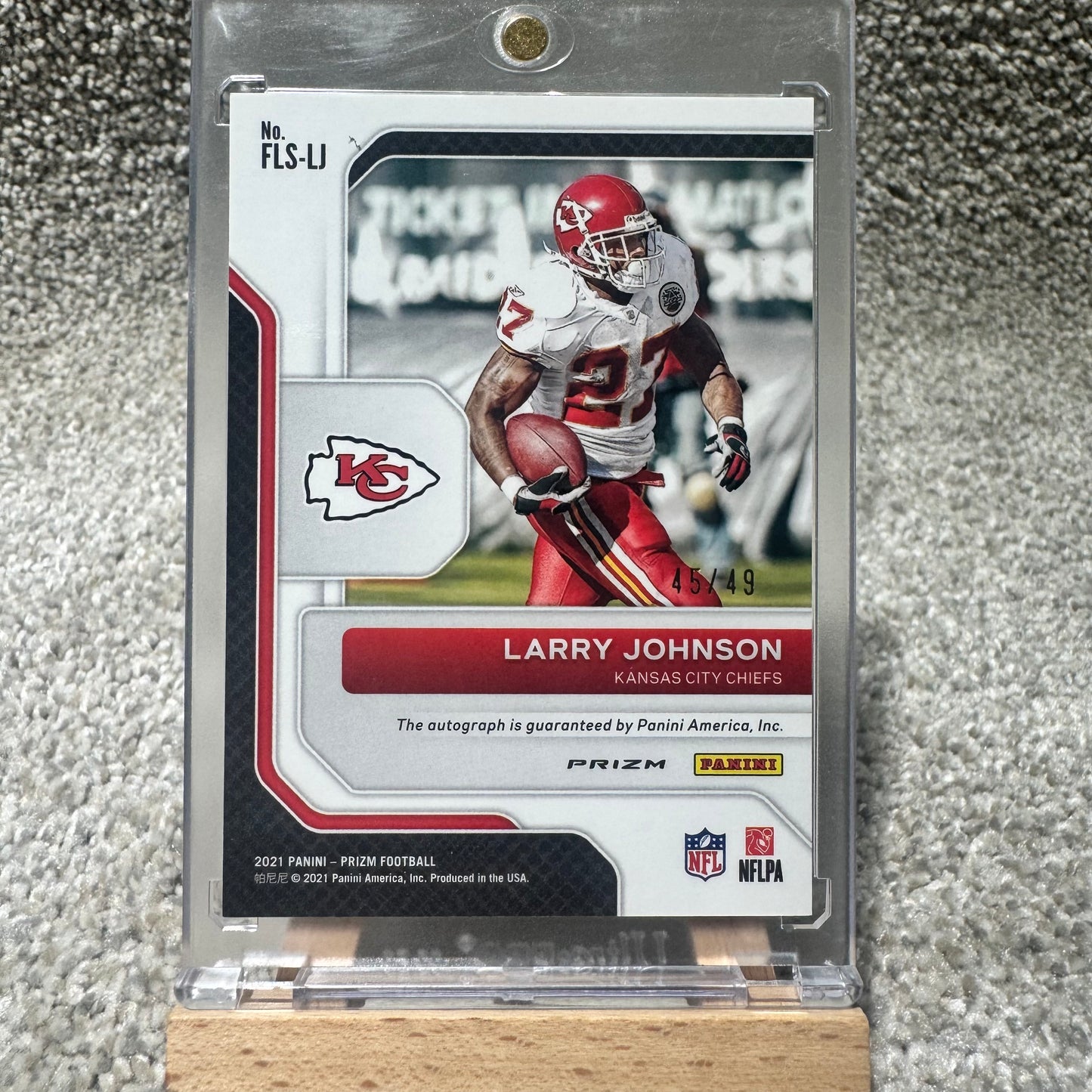 Franchise Legends Larry Johnson Auto /49