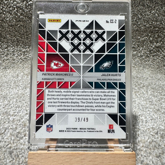 2023 Mosaic Carbon Copy Mahomes Hurts /49