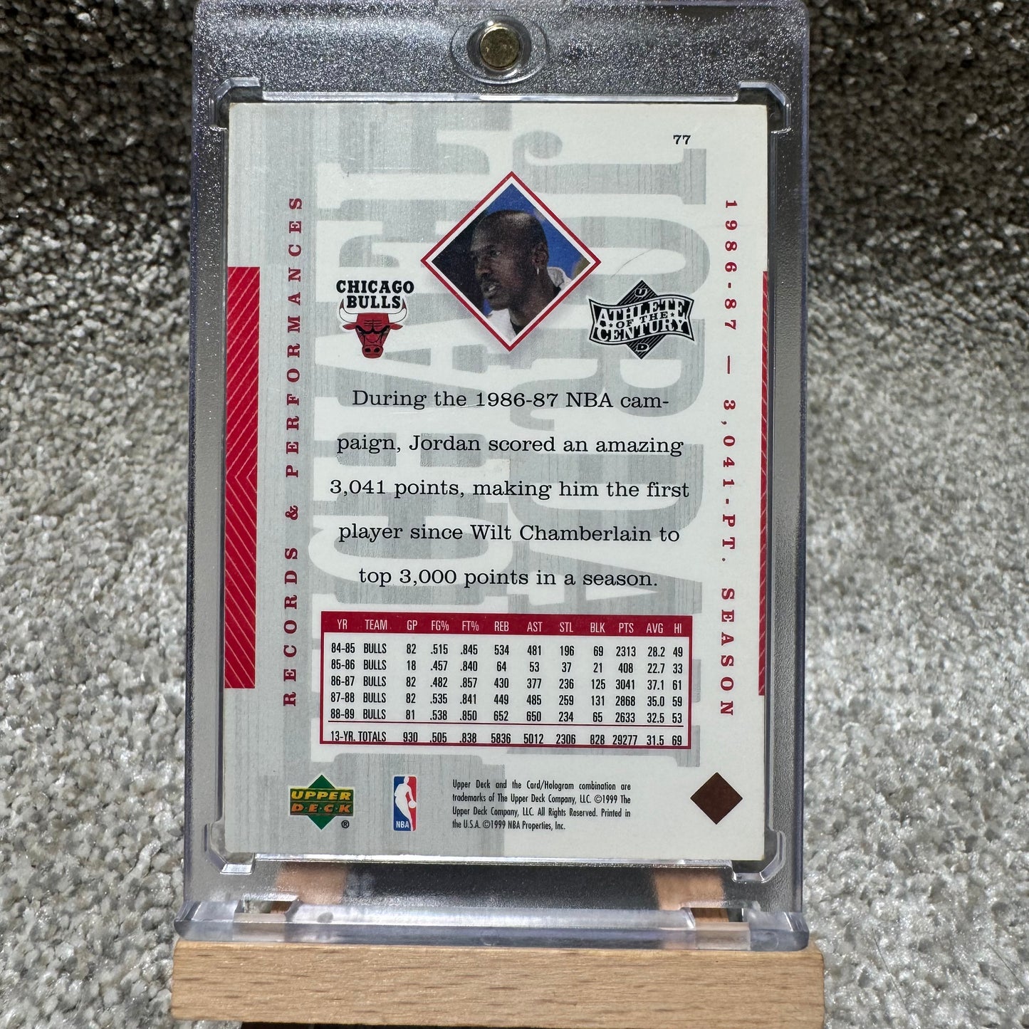 1999 Upper Deck Michael Jordan Red