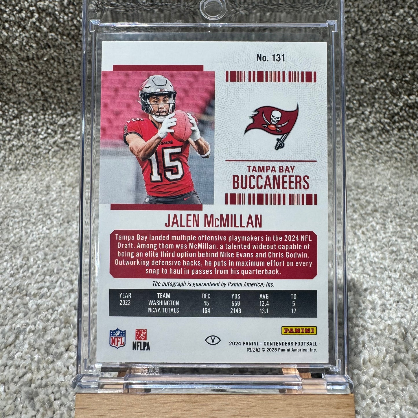 2024 Contenders Rookie Ticket Jalen McMillan Auto