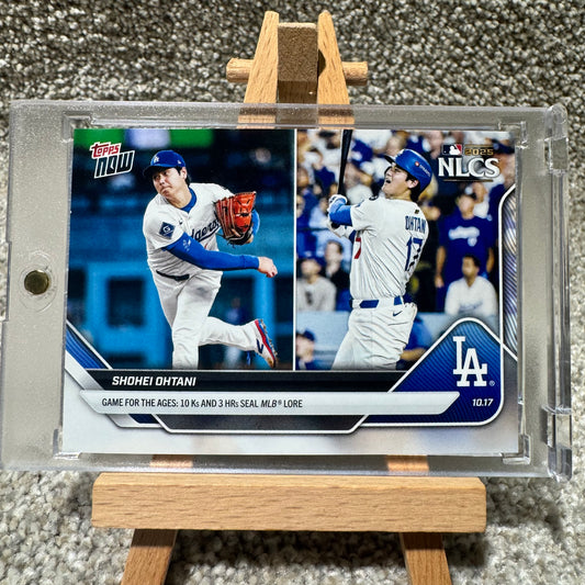 2025 Topps Now Shohei Ohtani Game for The Ages 10 Ks 3HR