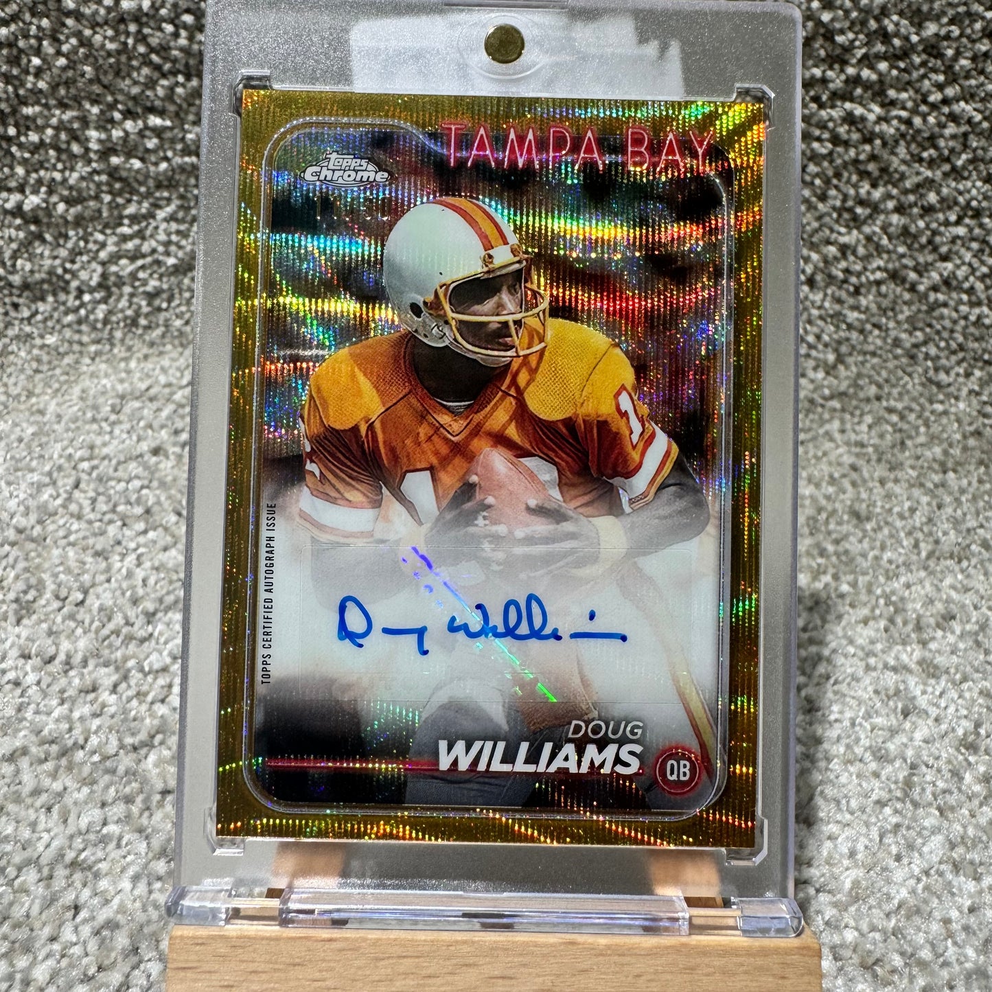 2024 Topps Chrome Doug Williams Gold Wave #/50 Auto