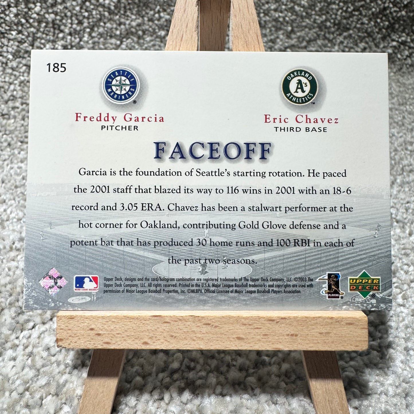 2003 Fleer Faceoff Relic Patch