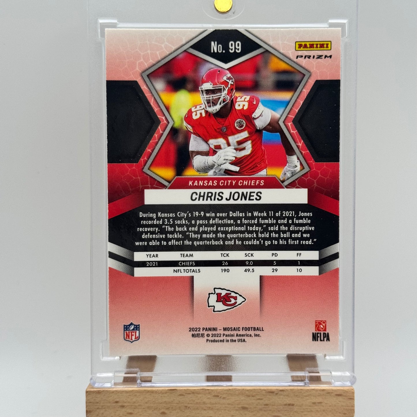 2022 Chris Jones Honeycomb Case Hit