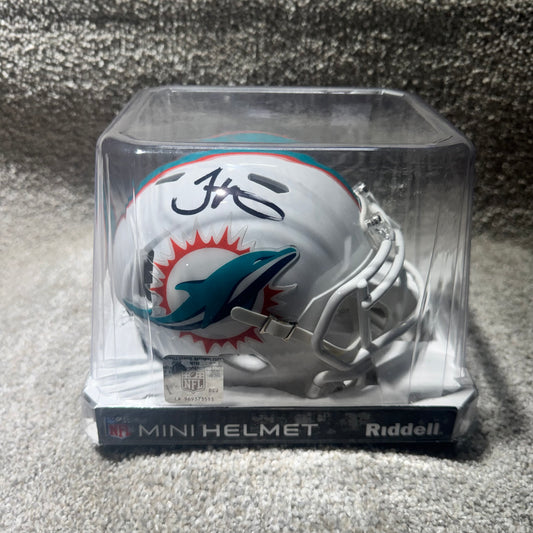 Tyreek Hill Autographed Mini Helmet