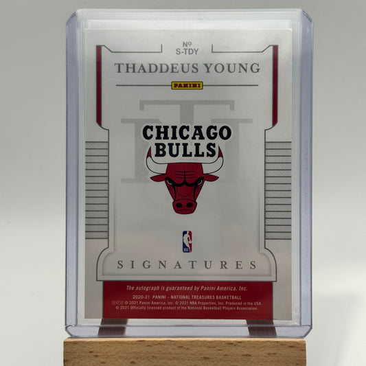 National Treasures Thaddeus Young Auto /25