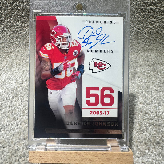 2022 Franchise Numbers Derrick Johnson Autograph
