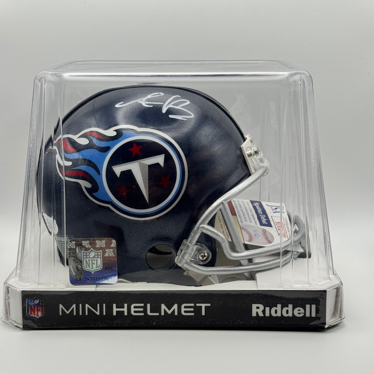AJ Brown Autographed Mini Helmet