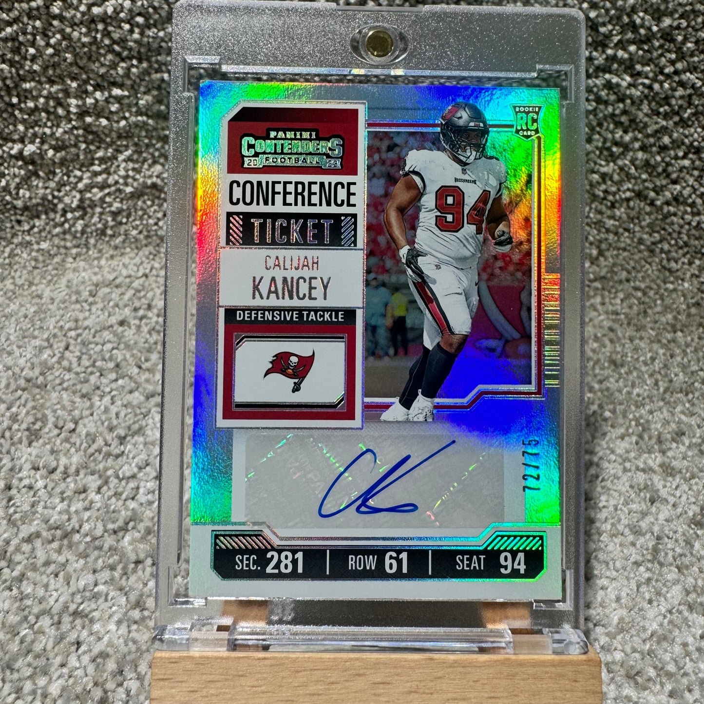 2023 Panini Contenders Calijah Kancey Auto /75