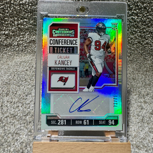 2023 Panini Contenders Calijah Kancey Auto /75