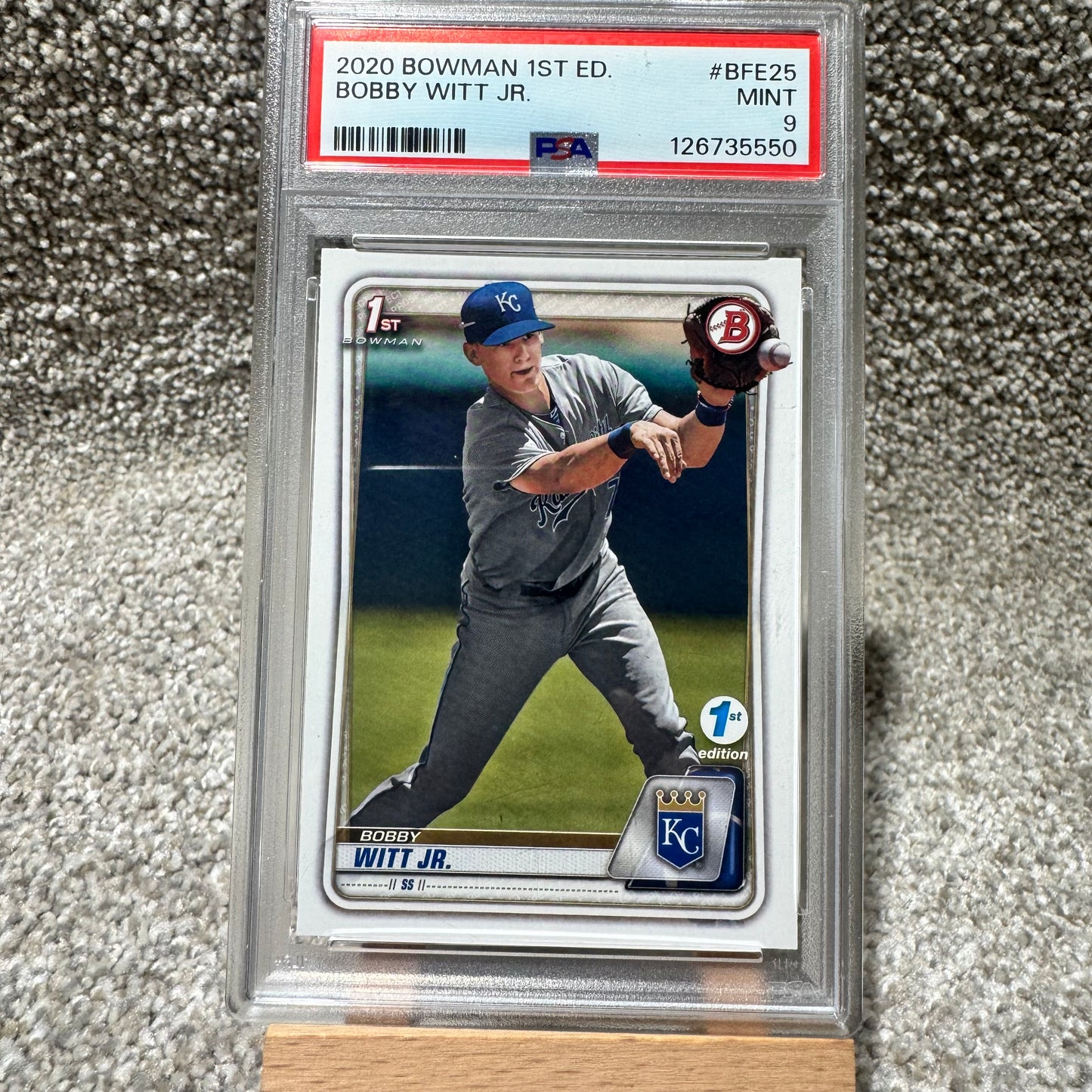 Bobby Witt Jr 1st Bowman PSA 9