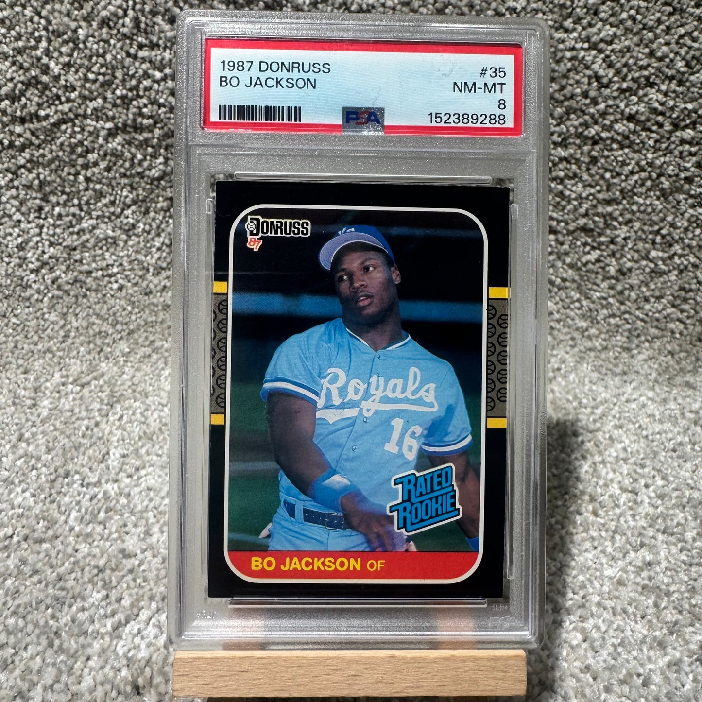 1987 Donruss Bo Jackson Rated Rookie PSA 8 NM-MT