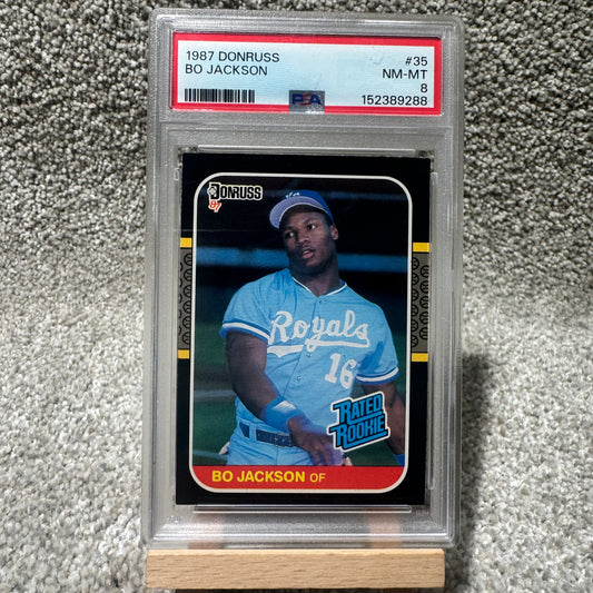 1987 Donruss Bo Jackson Rated Rookie PSA 8 NM-MT