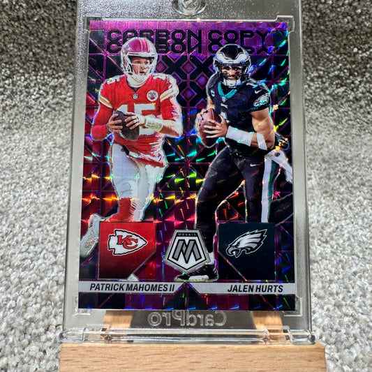2023 Mosaic Carbon Copy Mahomes Hurts /49