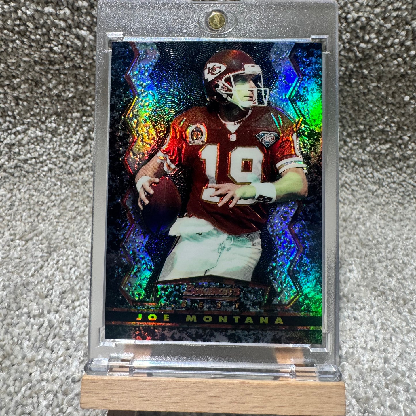 1995 Bowman's Best Joe Montana Refractor SP