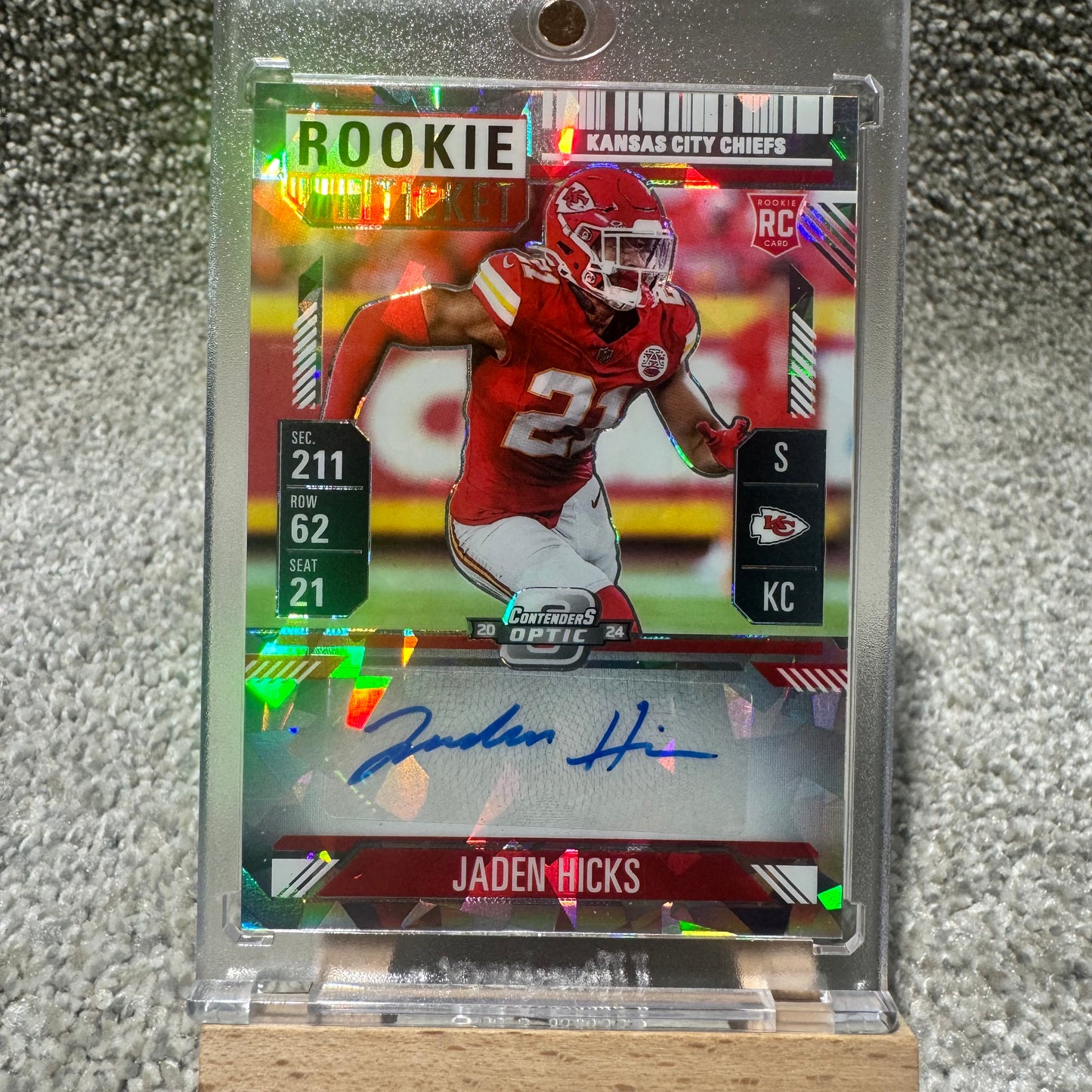 Rookie Ticket Jaden Hicks Auto /22