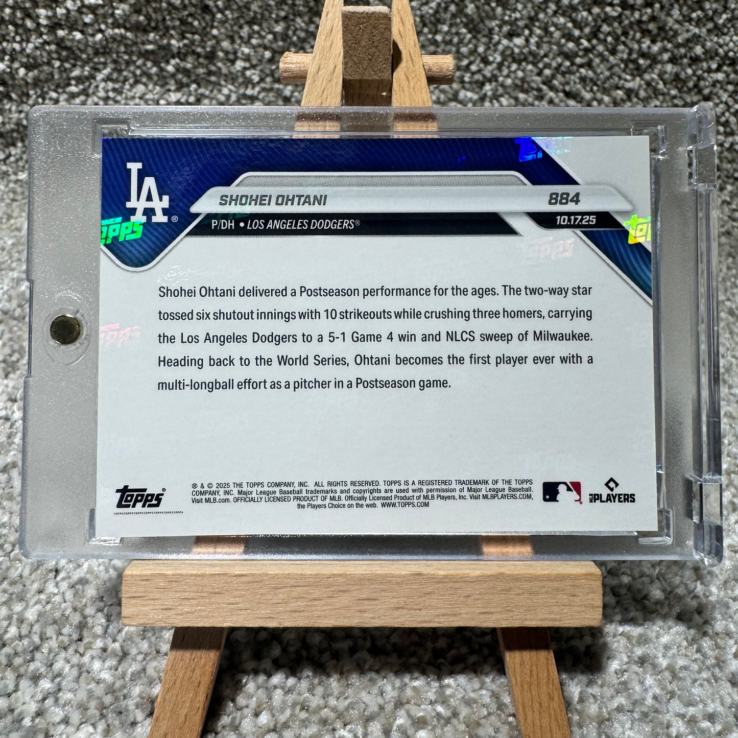 2025 Topps Now Shohei Ohtani Game for The Ages 10 Ks 3HR