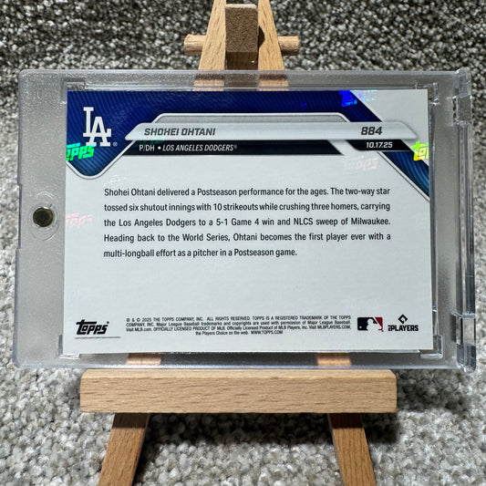 2025 Topps Now Shohei Ohtani Game for The Ages 10 Ks 3HR