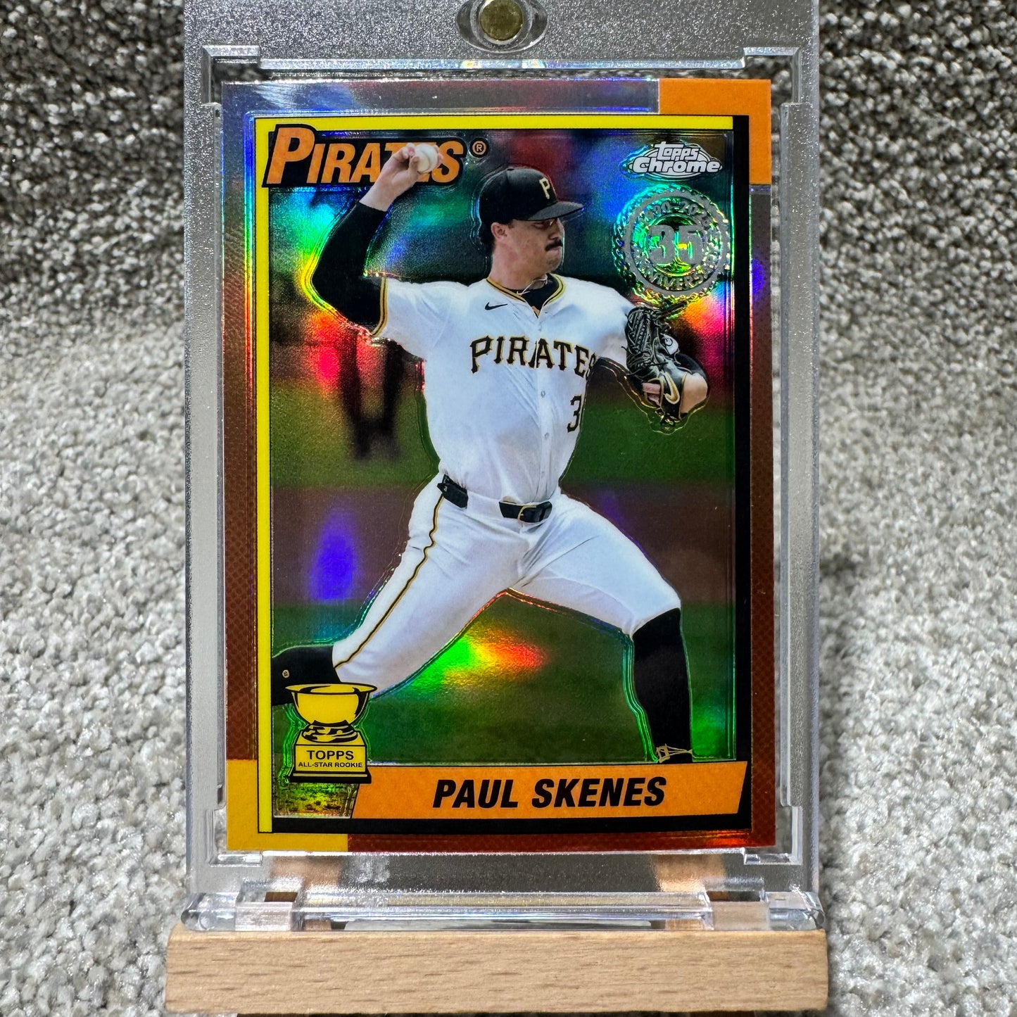 2025 Topps Chrome Paul Skenes 35th Anniversary Refractor