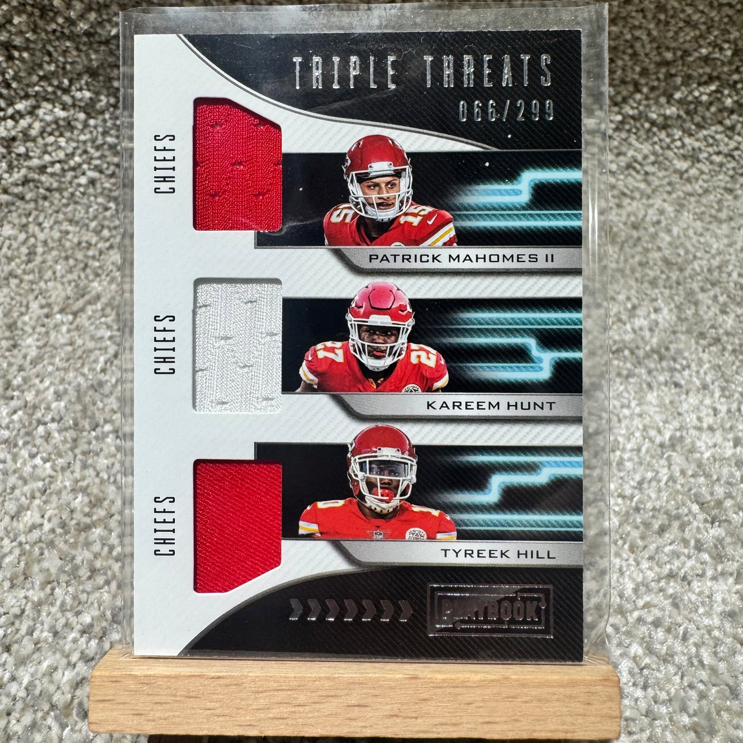 2018 Triple Threats Mahomes, Hunt, Hill Patch