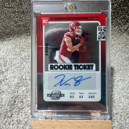 Optic Rookie Ticket Noah Gray Autographed