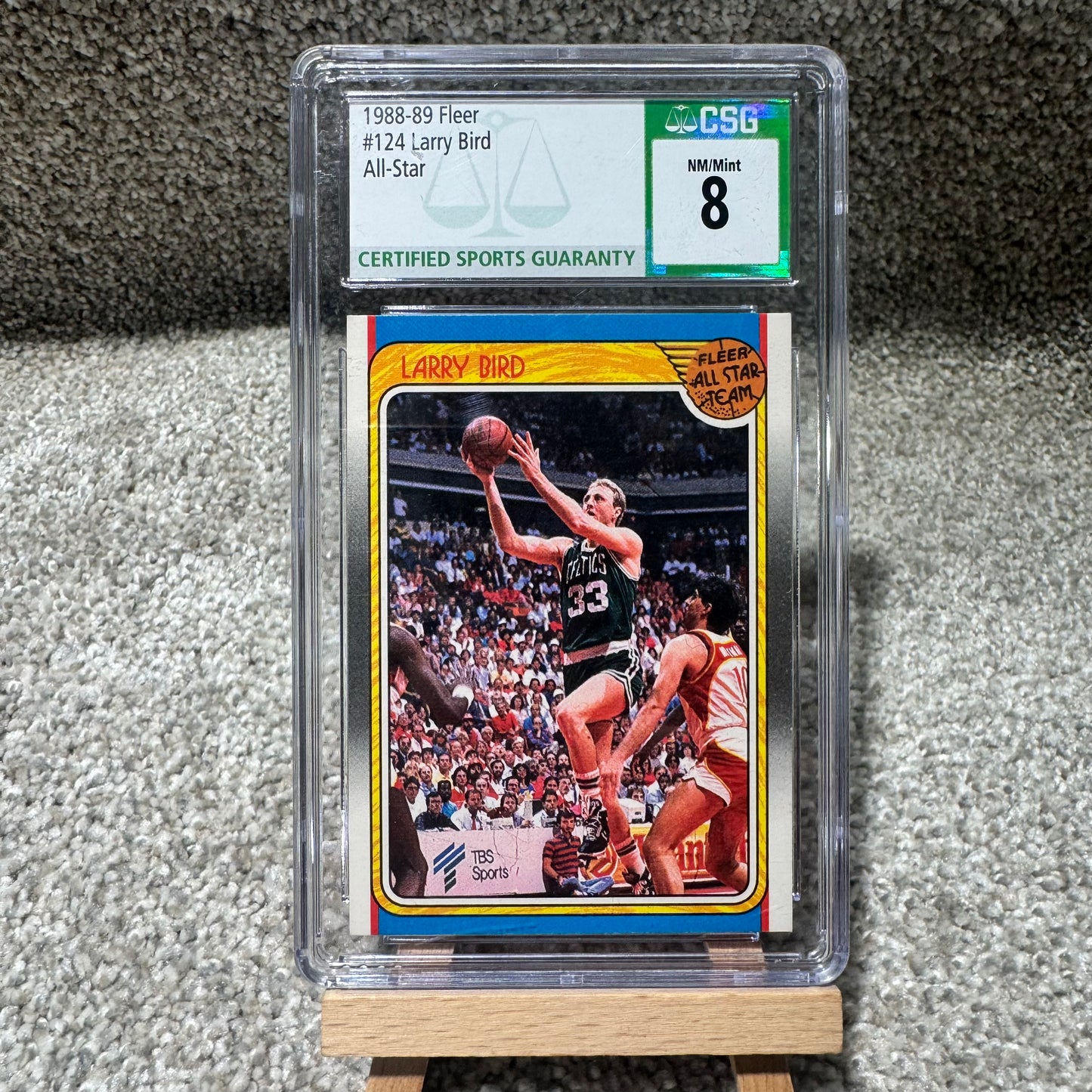 CSG Grade 8 Larry Bird 1988-89 Fleer