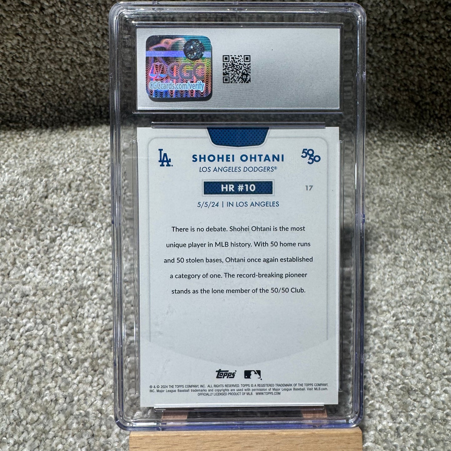CGC GEM MINT 10 Shohei Ohtani 50/50